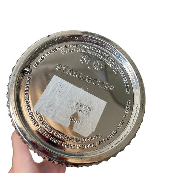 Disney Starbucks Tumbler Mickey Geometric - Silver Studded 100th Anniversary - Picture 2 of 6